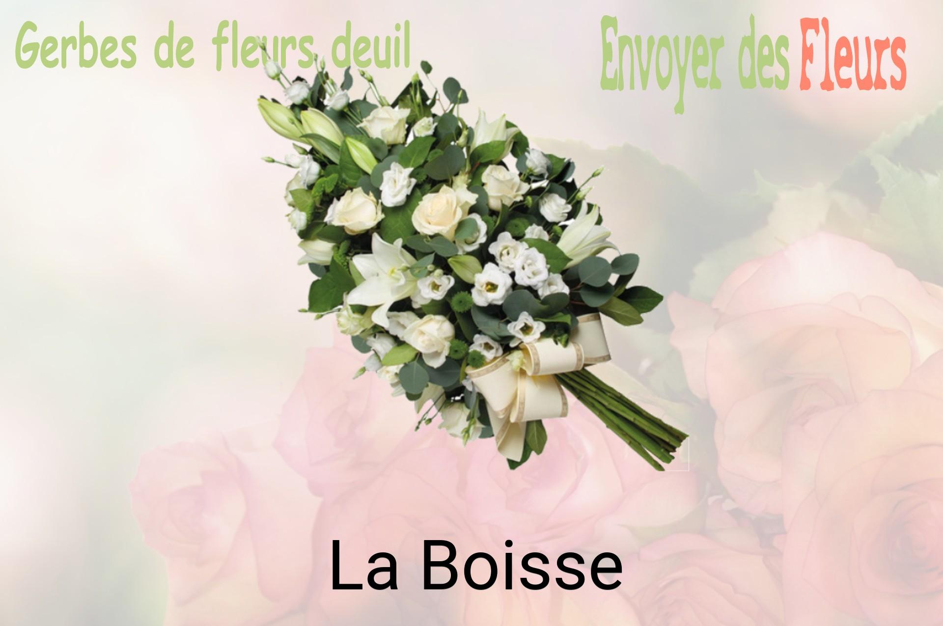 Gerbe de fleurs de deuil livrée à La Boisse